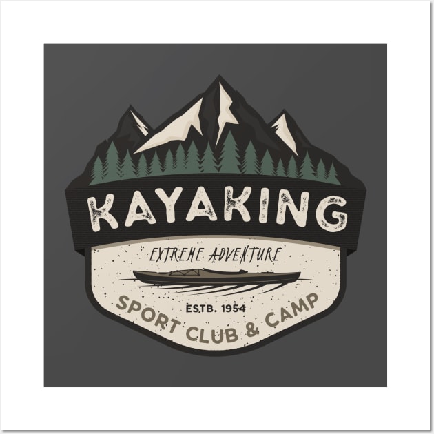 Kayaking Wall Art by Mint Tees